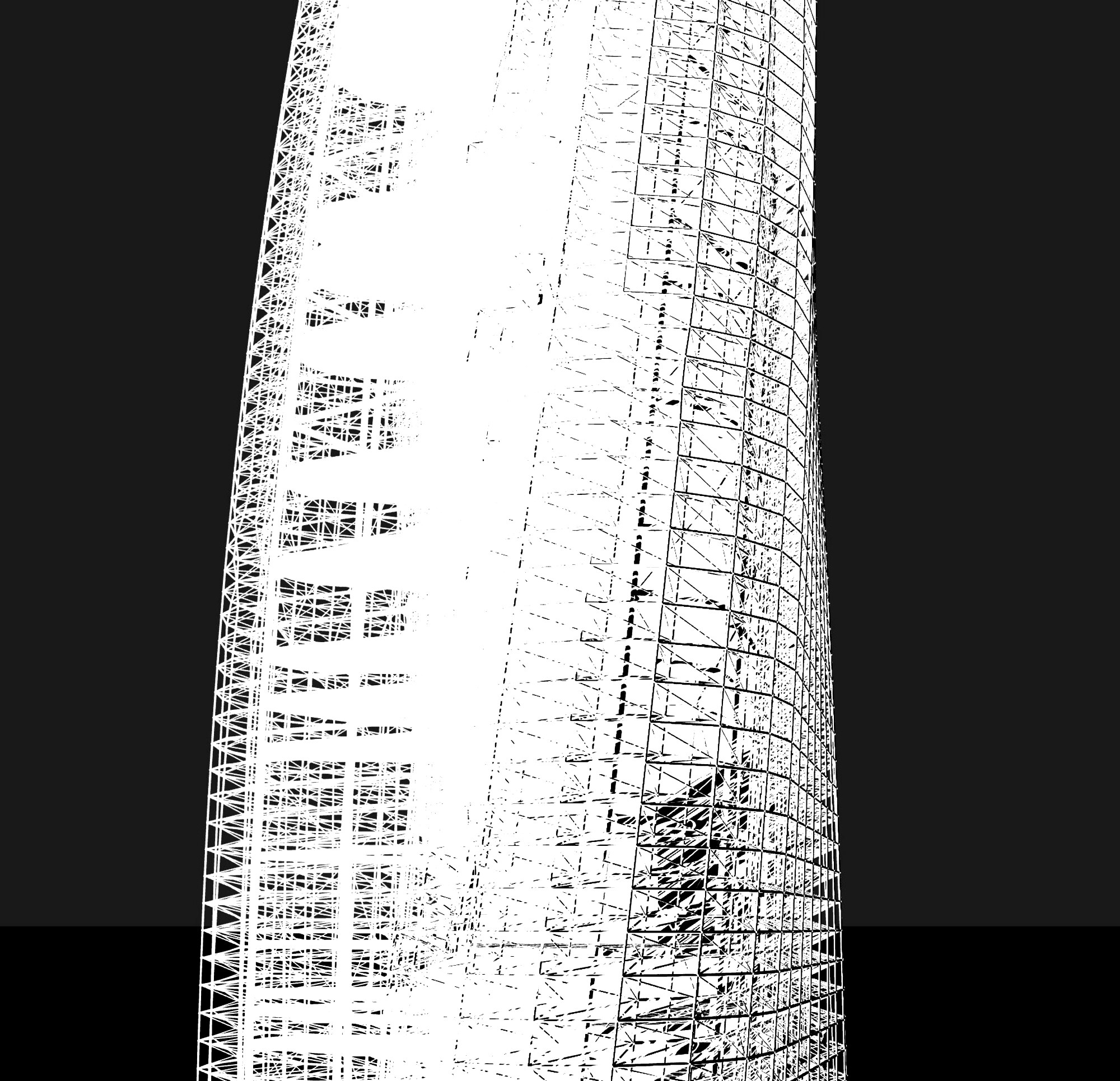 Off-grid skyscraper — spaceframe structural study
